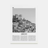 Abruzzo Travel B&W No 1 Poster