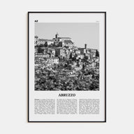 Abruzzo Travel B&W No 2 Poster