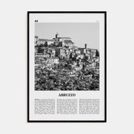 Abruzzo Travel B&W No 2 Poster