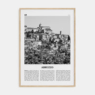 Abruzzo Travel B&W No 2 Poster