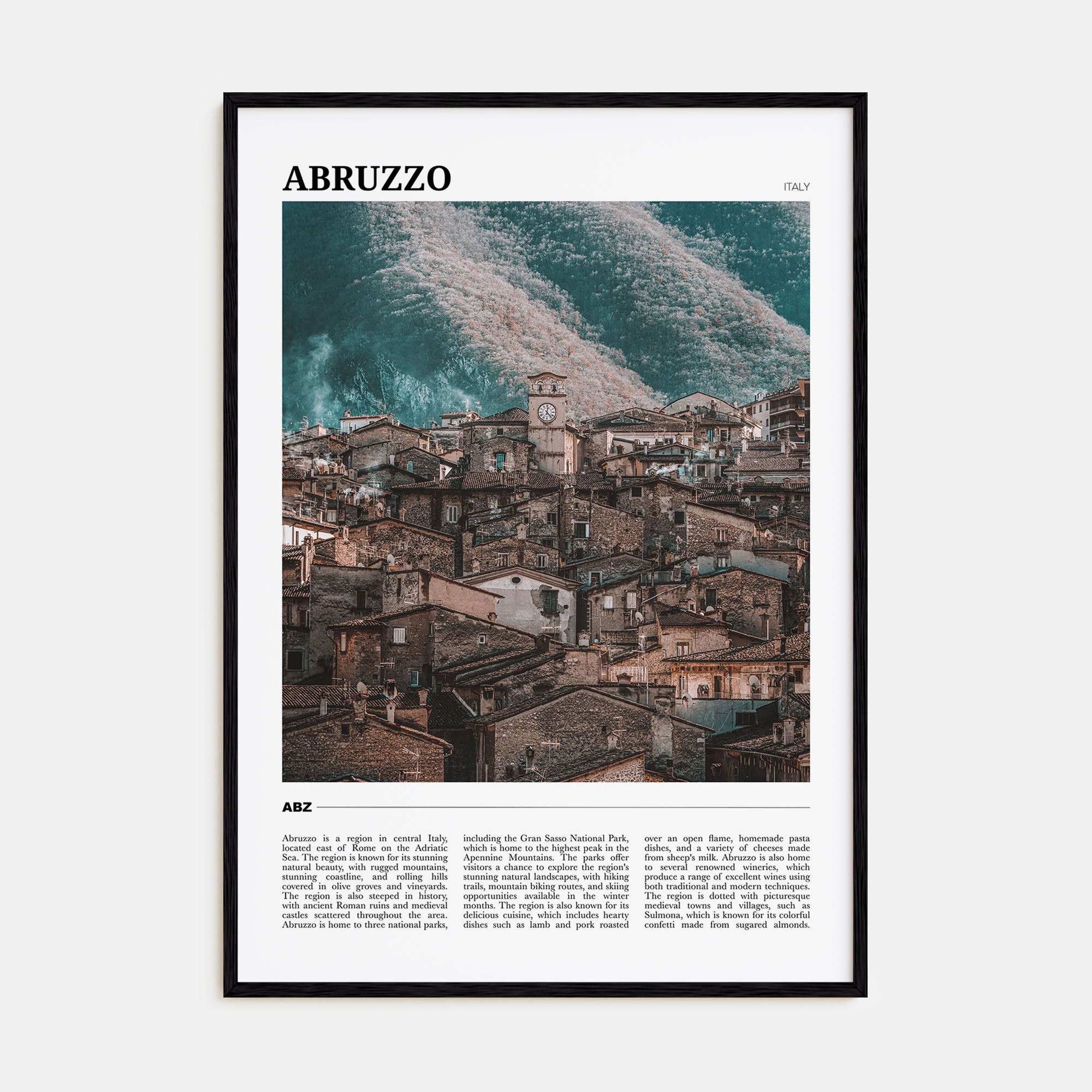 Abruzzo Travel Color No 3 Poster