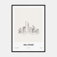 Abu Dhabi Drawn Poster