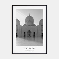 Abu Dhabi Portrait B&W Poster
