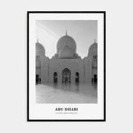 Abu Dhabi Portrait B&W Poster