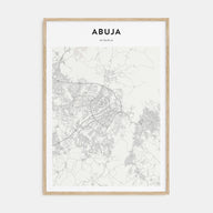 Abuja Map Portrait Poster