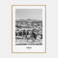 Abuja Portrait B&W Poster