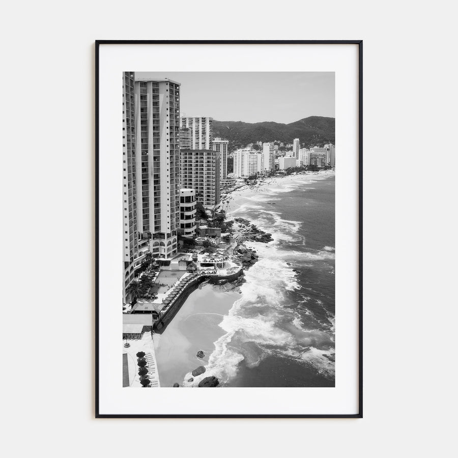 Acapulco de Juárez Photo B&W Poster