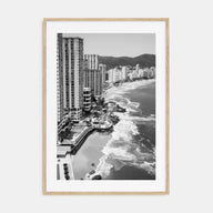 Acapulco de Juárez Photo B&W Poster