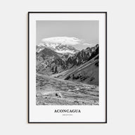 Aconcagua Portrait B&W Poster