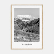 Aconcagua Portrait B&W Poster