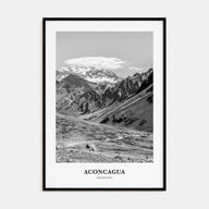 Aconcagua Portrait B&W Poster