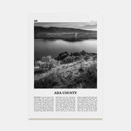 Ada County Travel B&W Poster