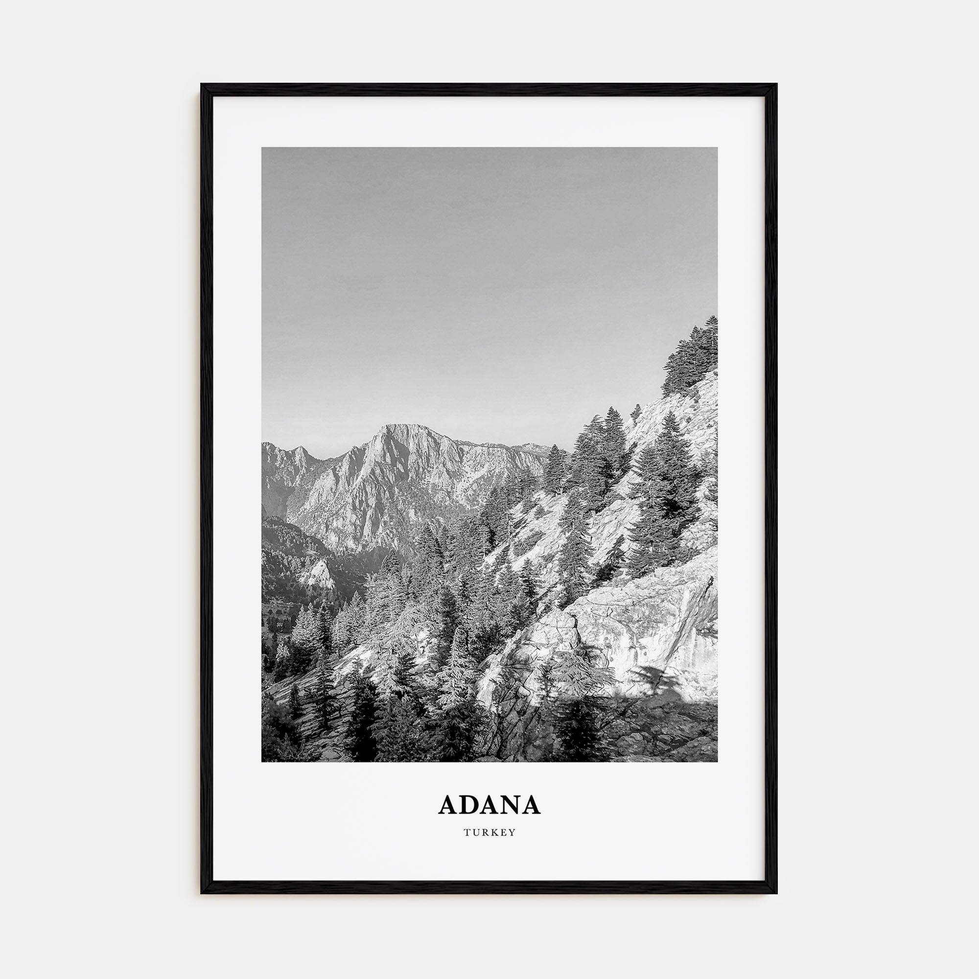 Adana Portrait B&W Poster