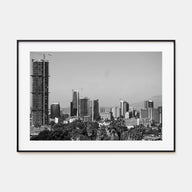 Addis Ababa Landscape B&W Poster