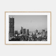 Addis Ababa Landscape B&W Poster
