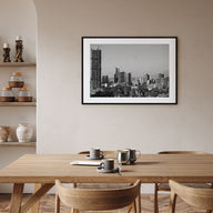 Addis Ababa Landscape B&W Poster