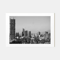 Addis Ababa Landscape B&W Poster