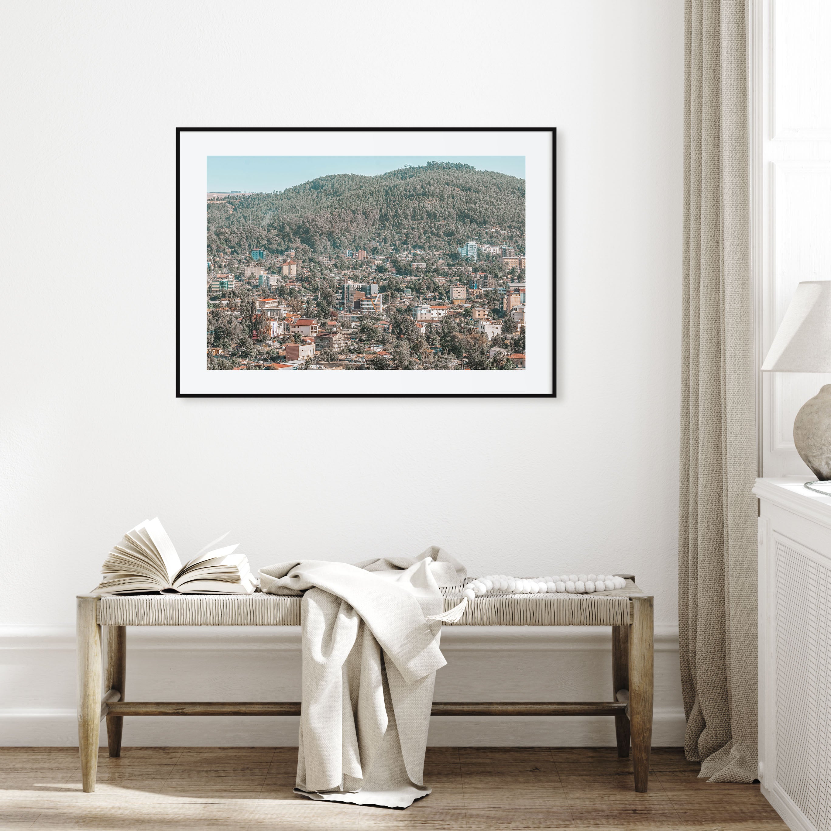 Addis Ababa Landscape Color Poster