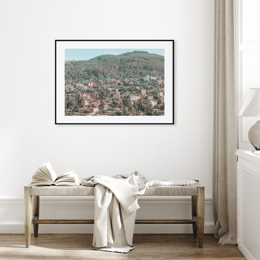 Addis Ababa Landscape Color Poster