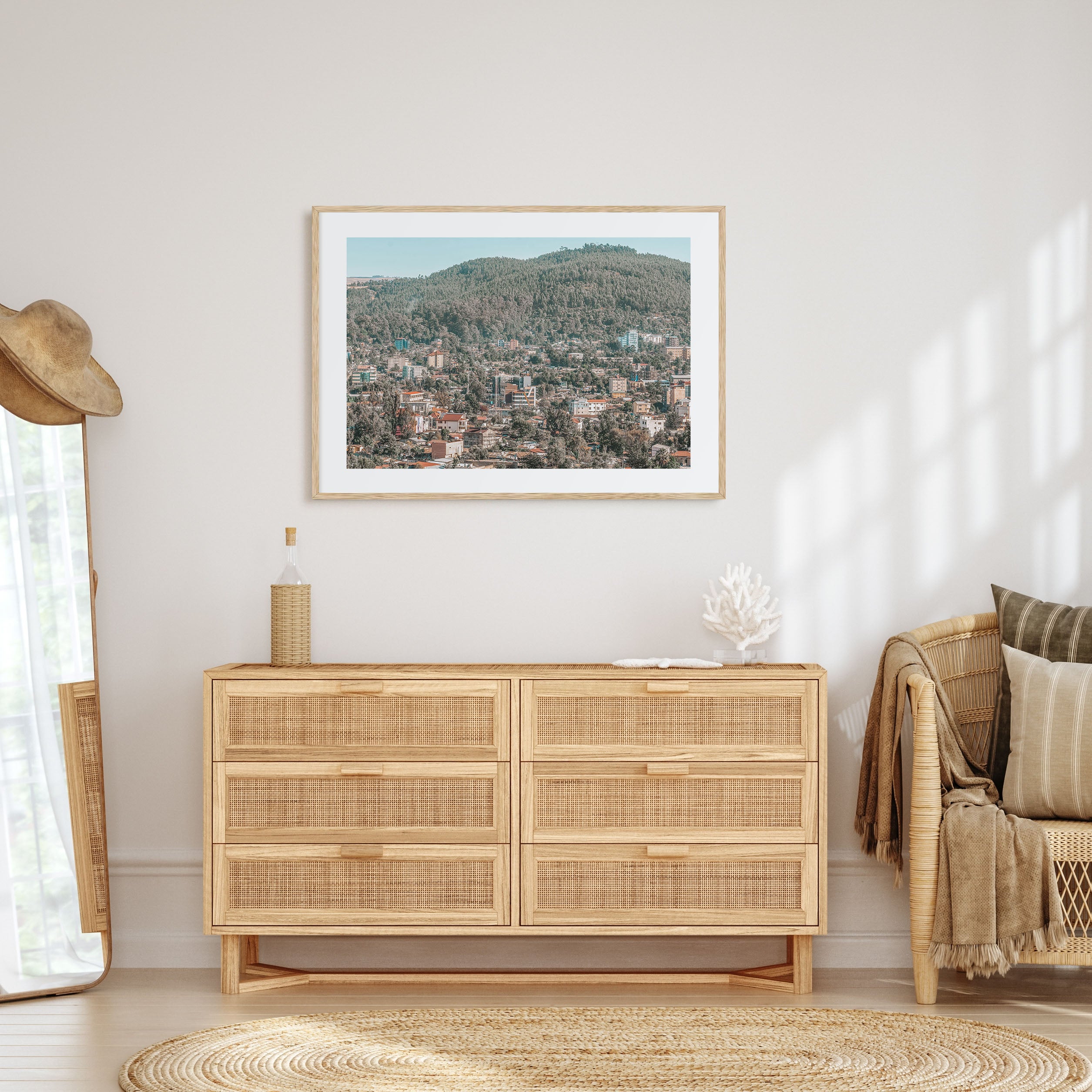 Addis Ababa Landscape Color Poster