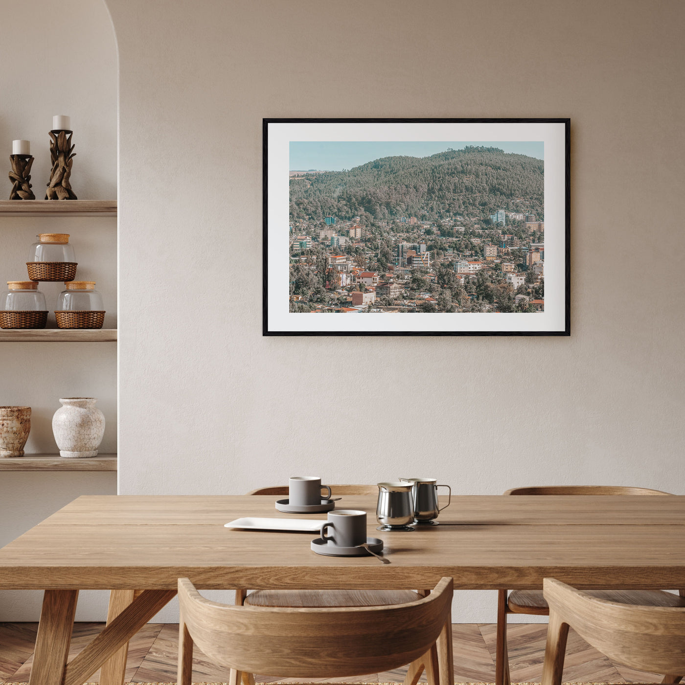 Addis Ababa Landscape Color Poster