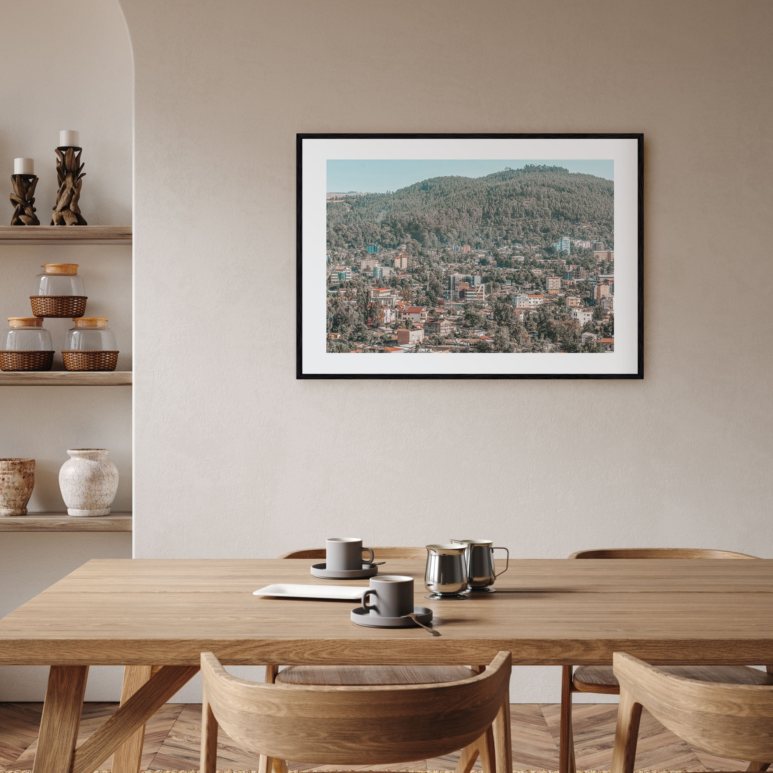 Addis Ababa Landscape Color Poster