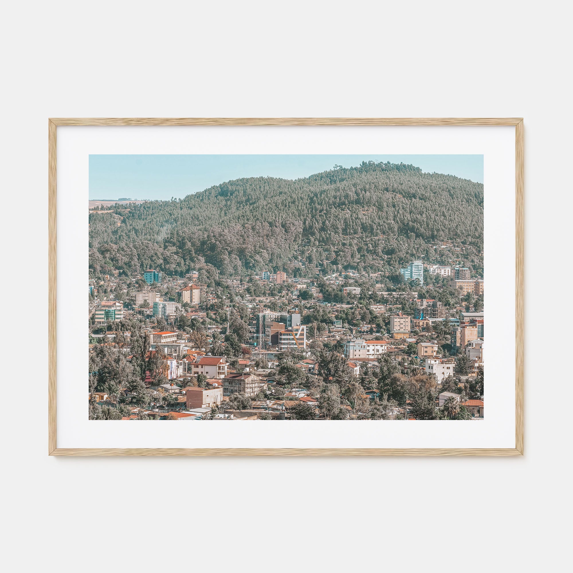 Addis Ababa Landscape Color Poster