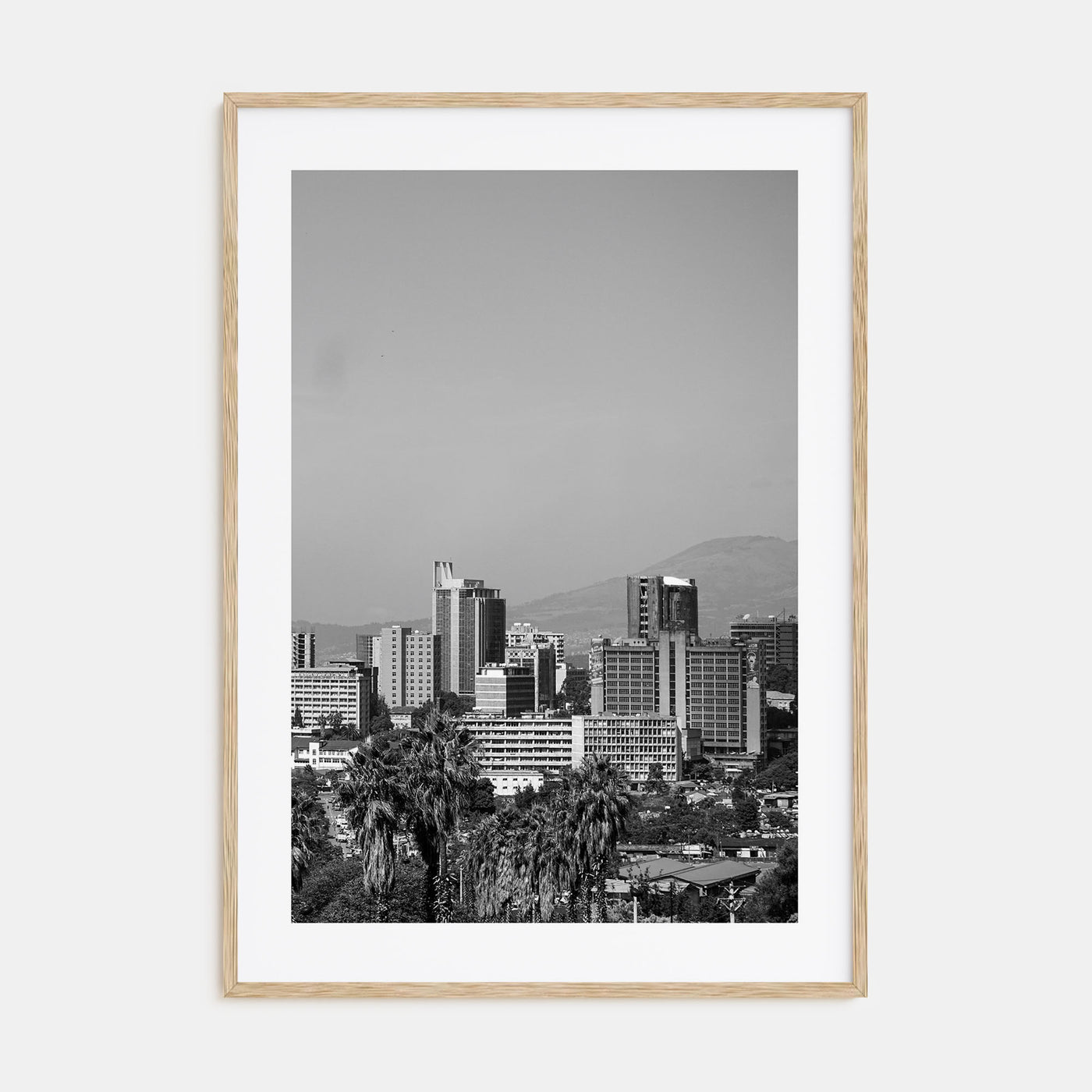 Addis Ababa Photo B&W Poster