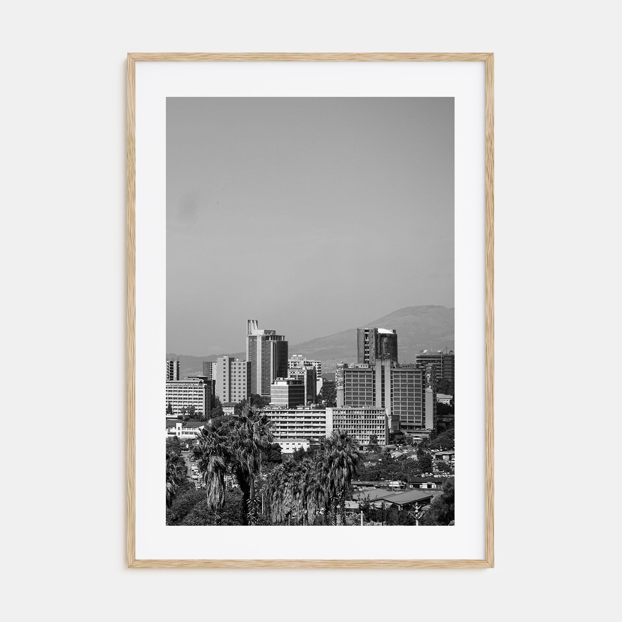 Addis Ababa Photo B&W Poster