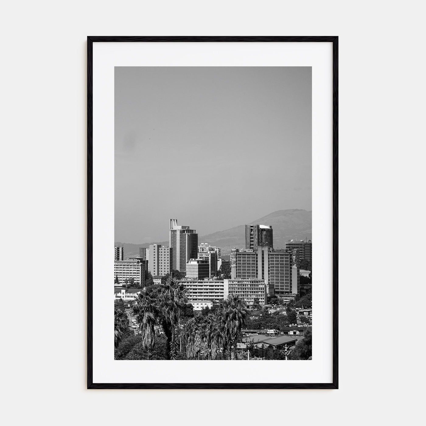 Addis Ababa Photo B&W Poster