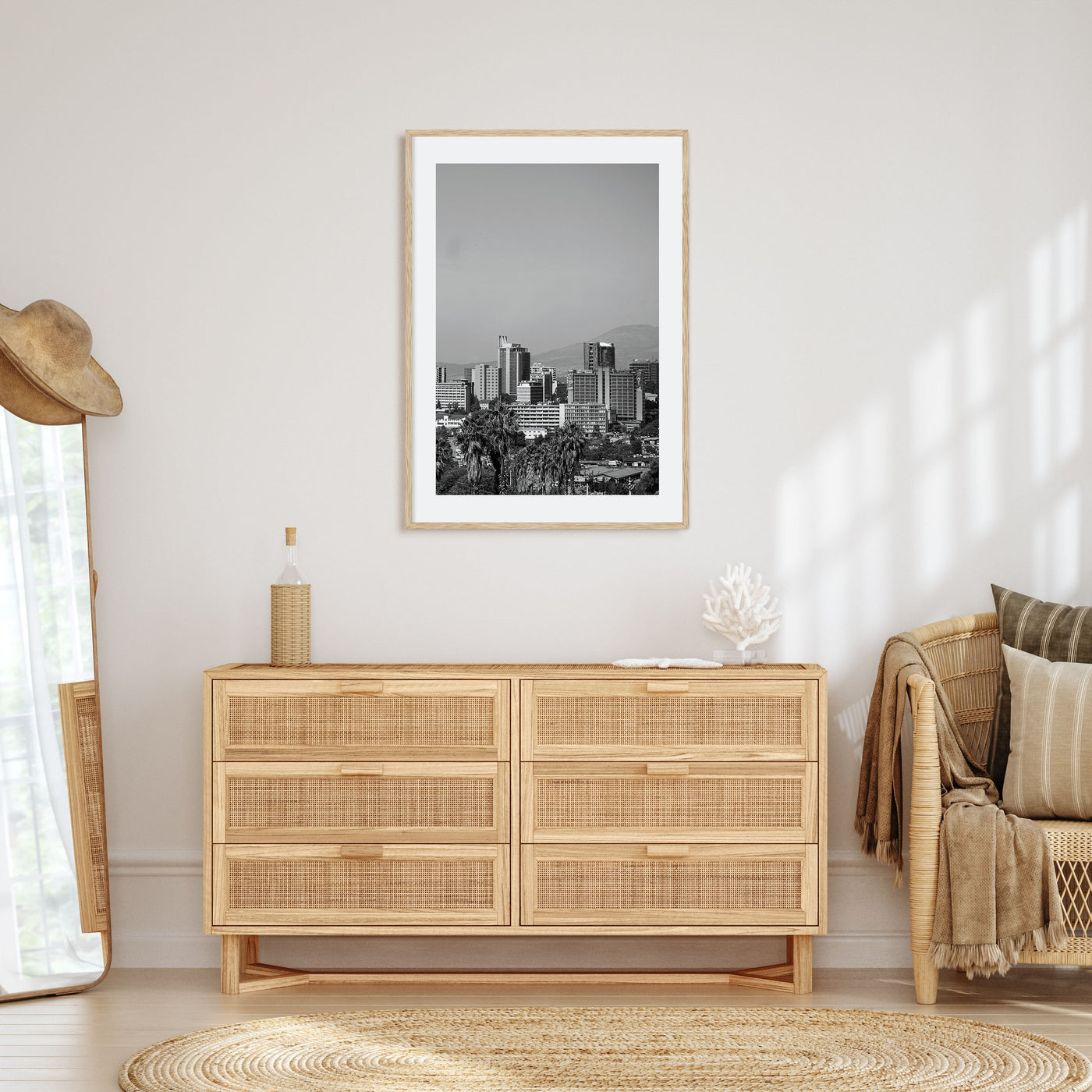 Addis Ababa Photo B&W Poster