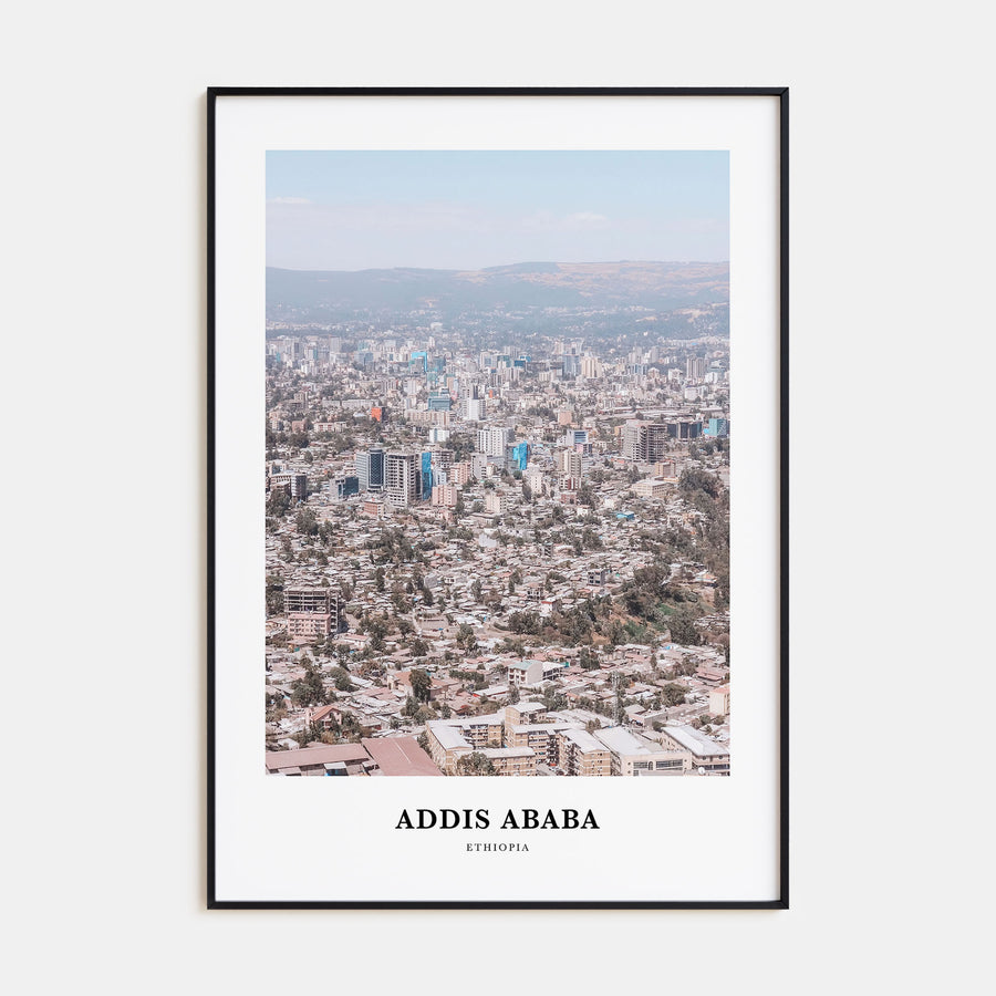 Addis Ababa Portrait Color Poster