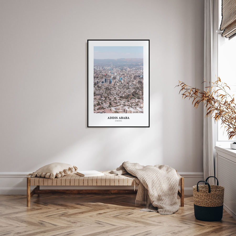 Addis Ababa Portrait Color Poster