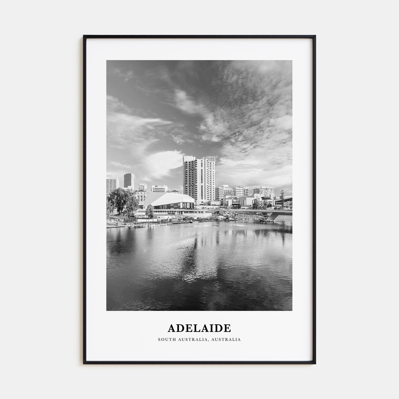 Adelaide Portrait B&W Poster