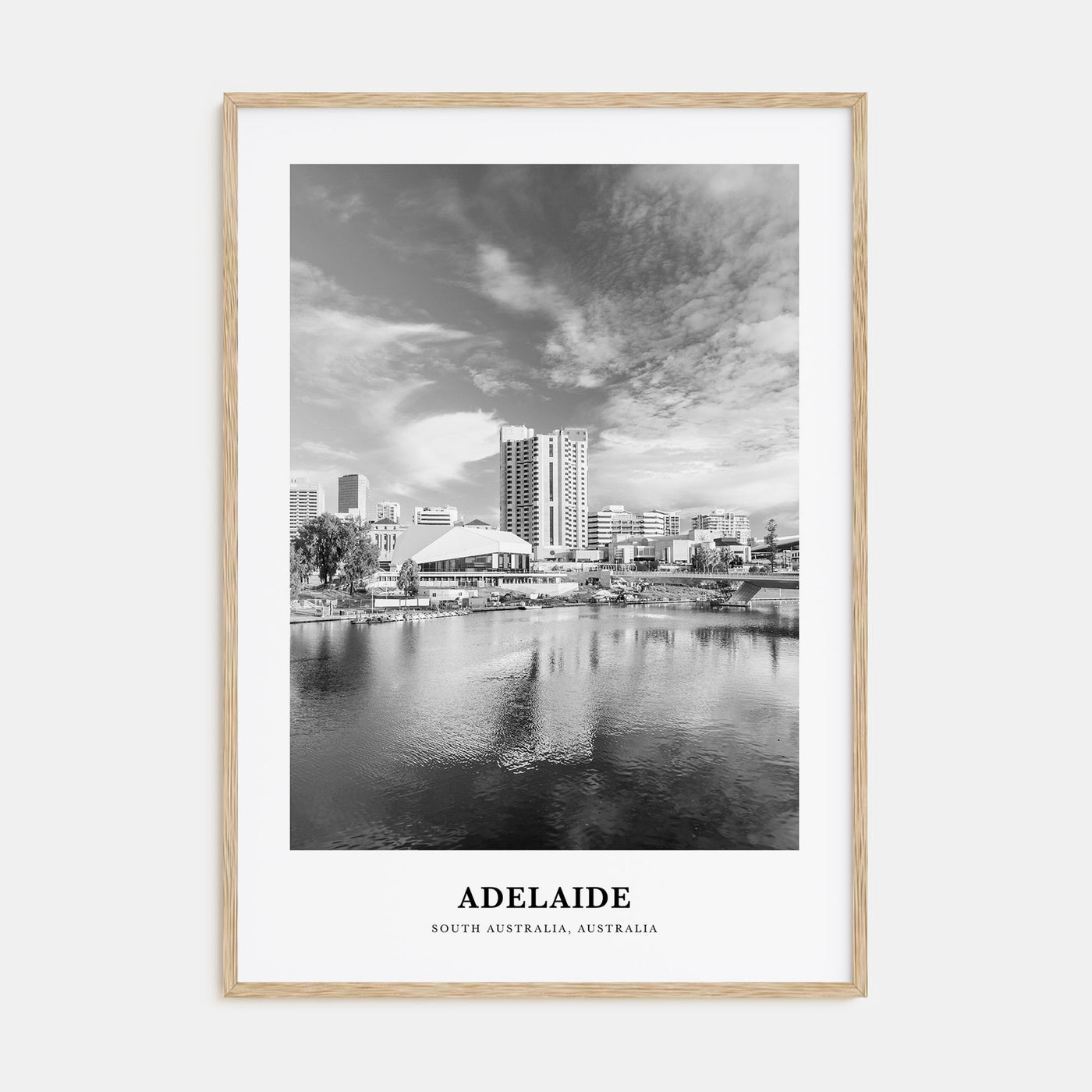 Adelaide Portrait B&W Poster