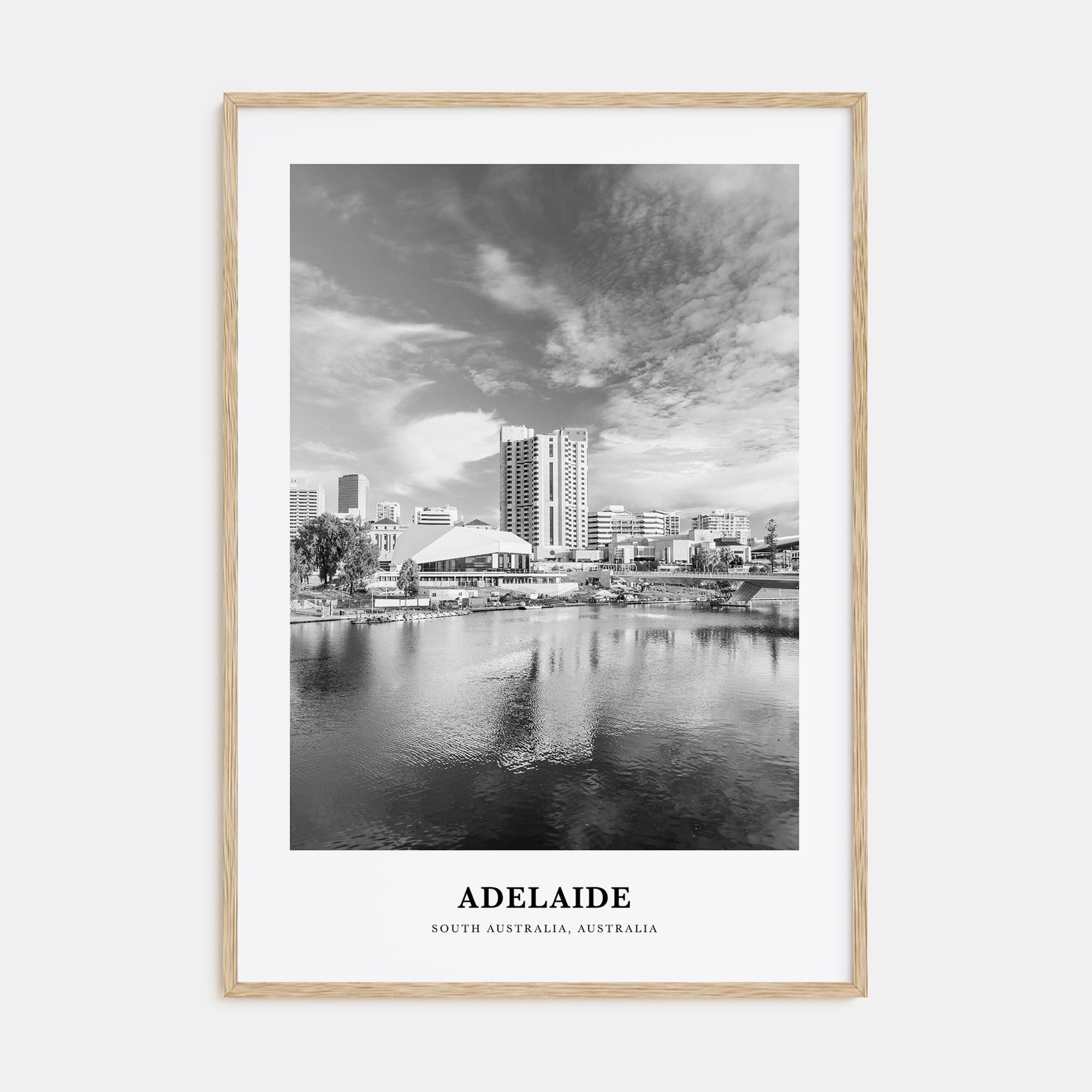 Adelaide Portrait B&W Poster