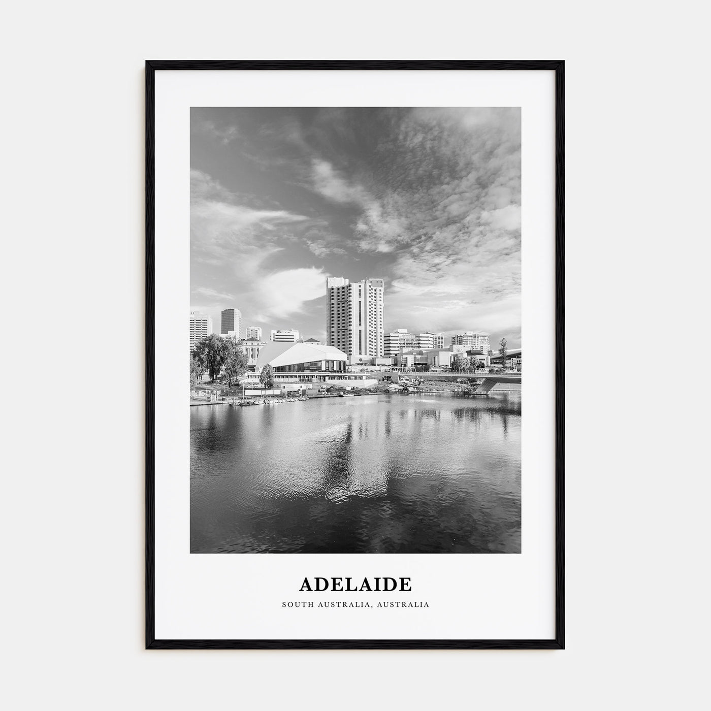 Adelaide Portrait B&W Poster