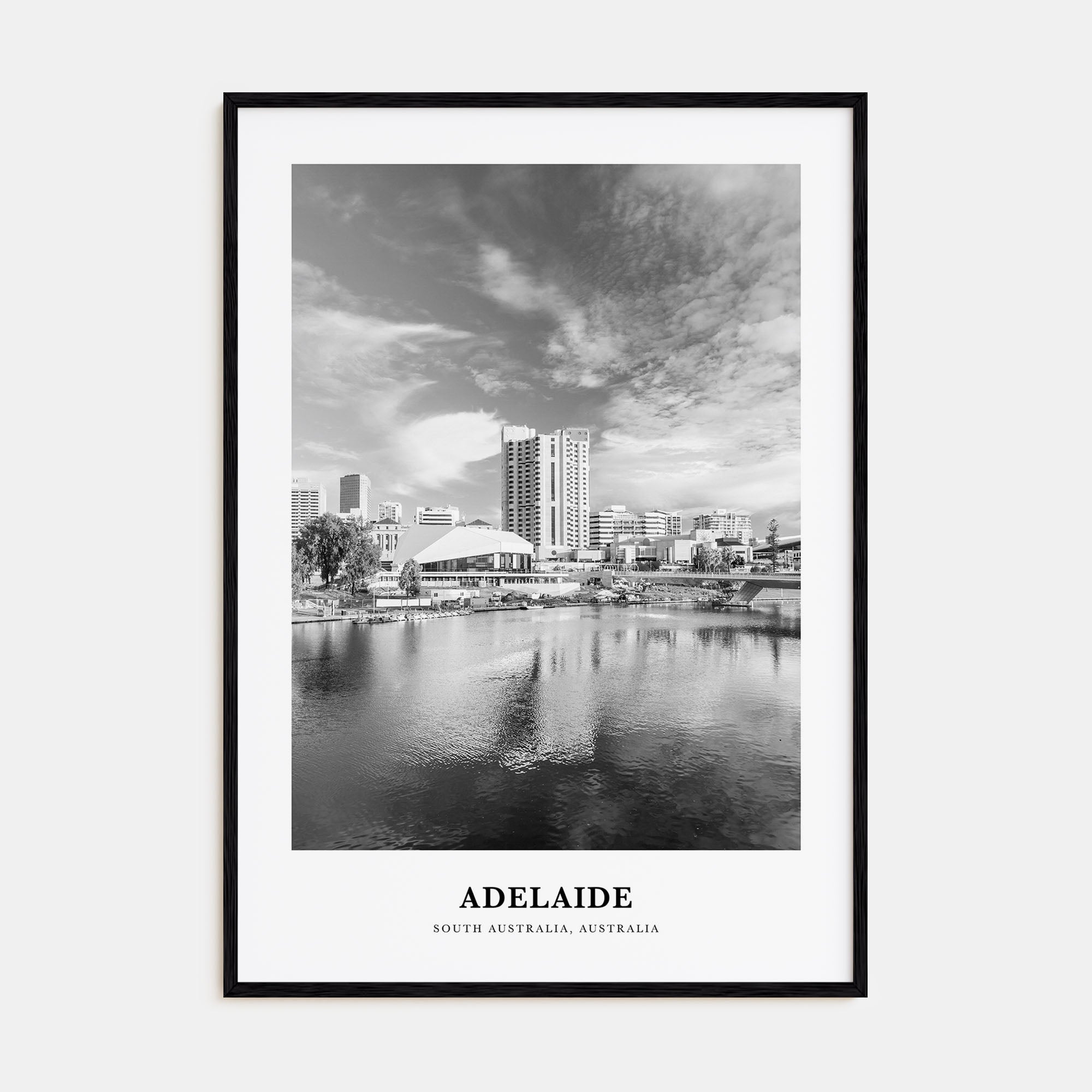 Adelaide Portrait B&W Poster