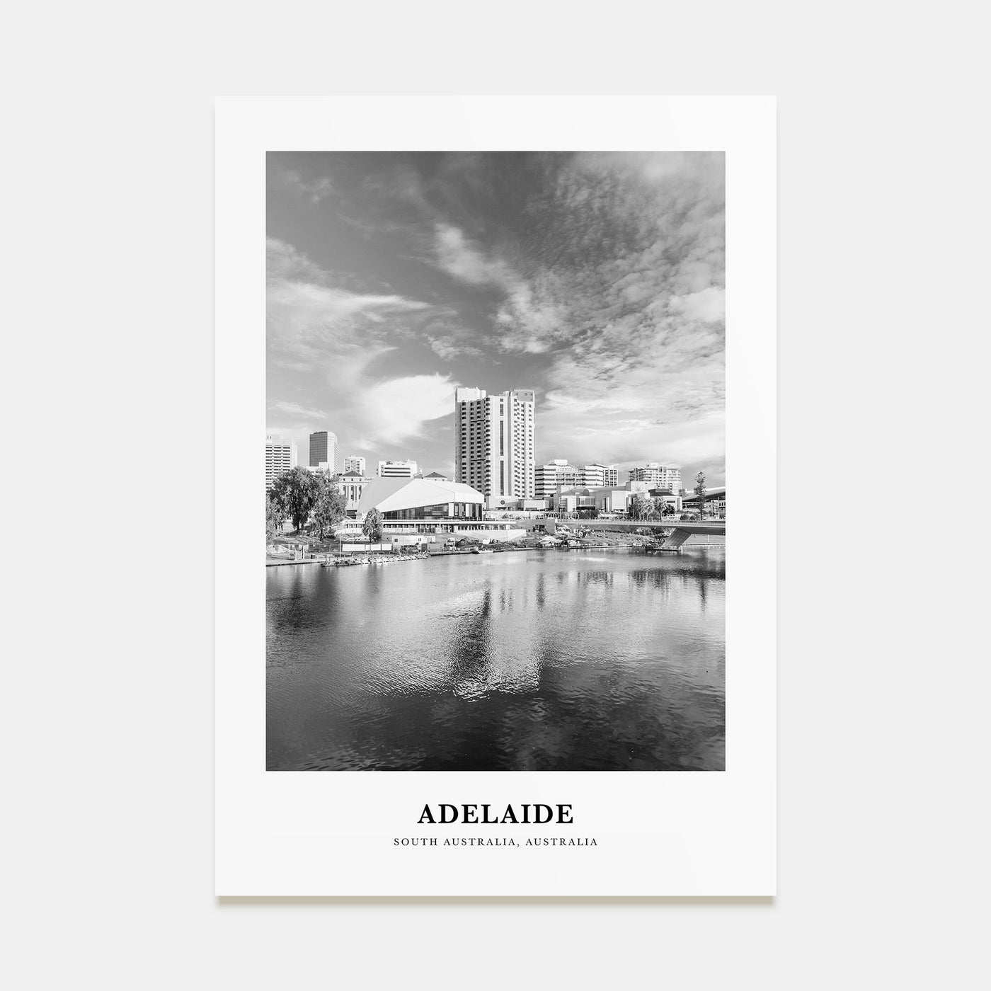 Adelaide Portrait B&W Poster