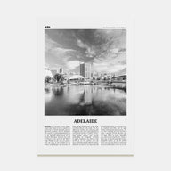 Adelaide Travel B&W Poster