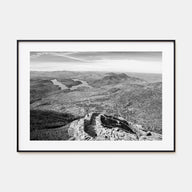Adirondack Mountains Landscape B&W Poster