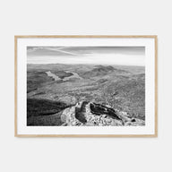 Adirondack Mountains Landscape B&W Poster