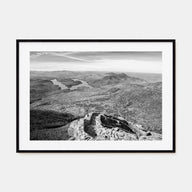 Adirondack Mountains Landscape B&W Poster