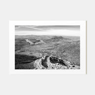 Adirondack Mountains Landscape B&W Poster