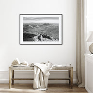 Adirondack Mountains Landscape B&W Poster