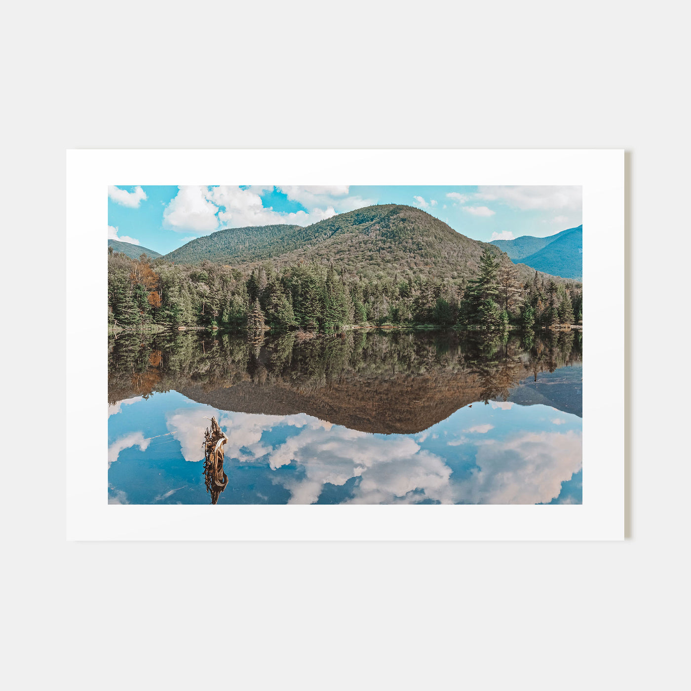 Adirondack Mountains Landscape Color Poster