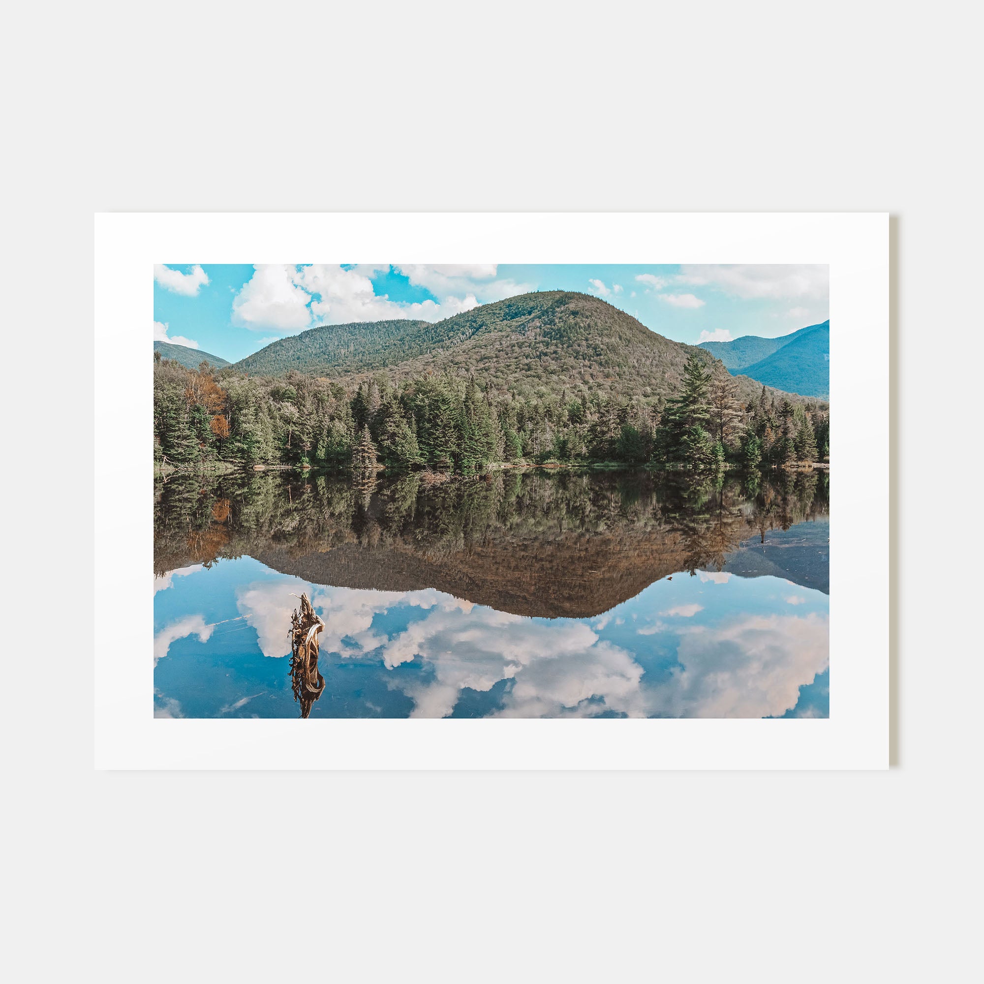 Adirondack Mountains Landscape Color Poster