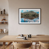 Adirondack Mountains Landscape Color Poster