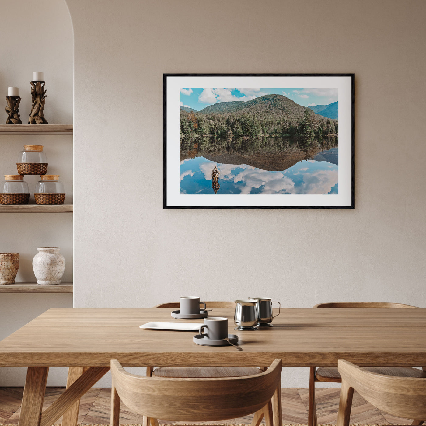 Adirondack Mountains Landscape Color Poster