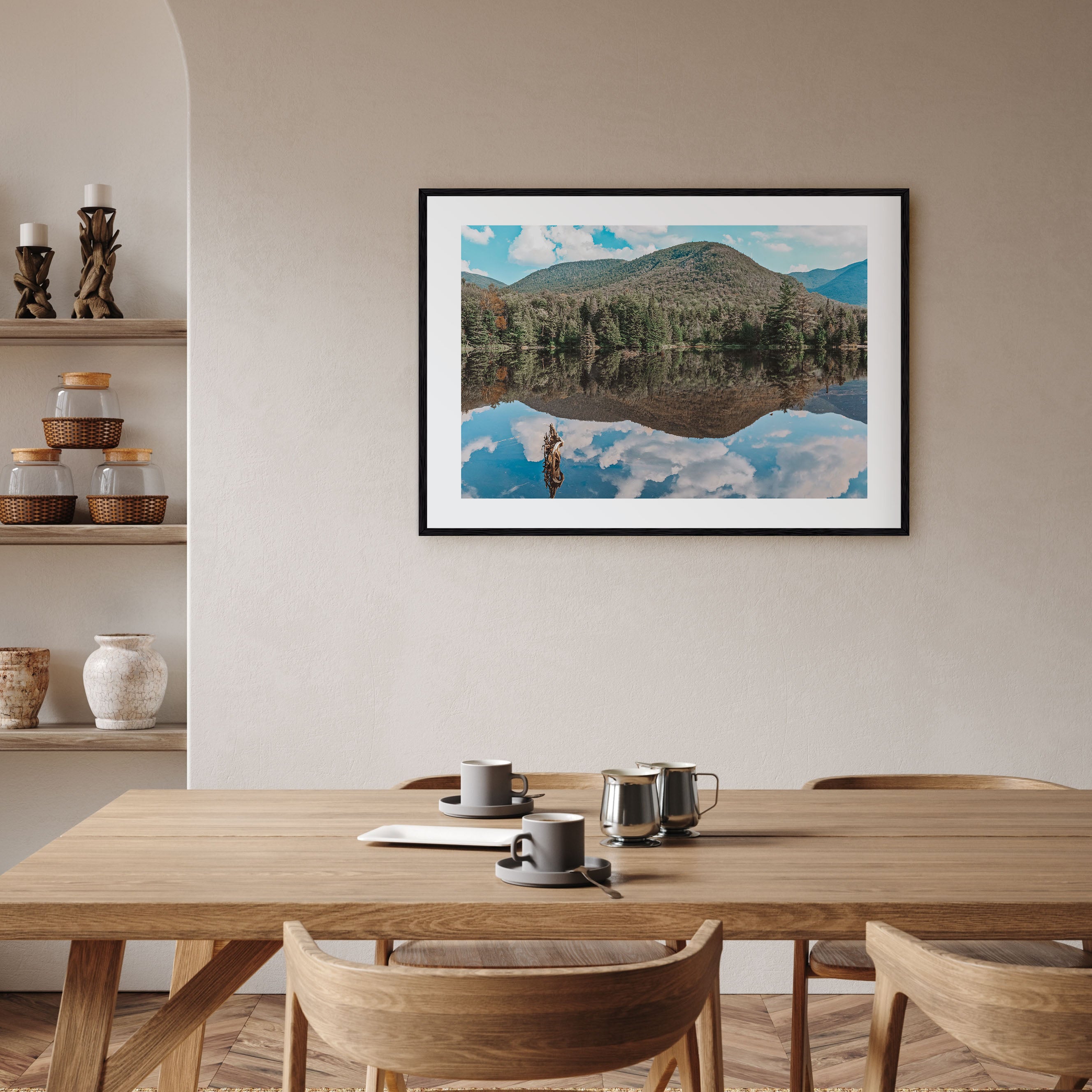 Adirondack Mountains Landscape Color Poster